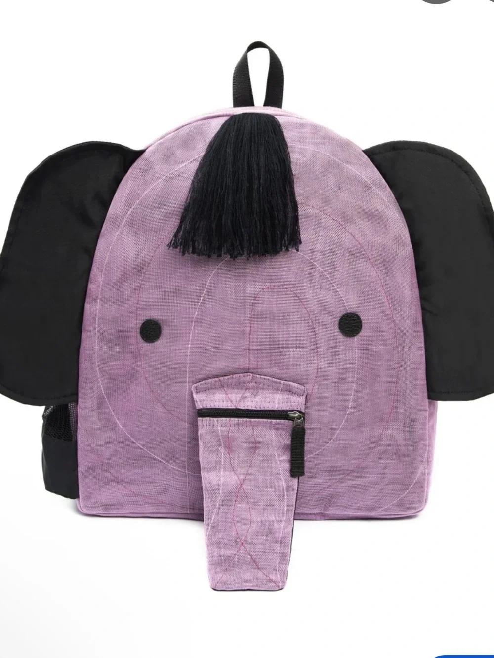Smateria Purple Elephant Kids Mini Backpack Nylon Water Bottle Holder